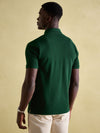 Woody Green Regular Fit Cotton Pique Polo Shirt