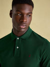 Woody Green Regular Fit Cotton Pique Polo Shirt