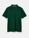 Woody Green Regular Fit Cotton Pique Polo Shirt