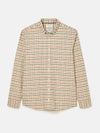 Welford Cream Multi Cotton Check Shirt