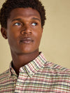 Welford Cream Multi Cotton Check Shirt