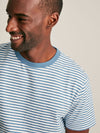 Boathouse Blue Stripe Jersey Crew Neck T-Shirt