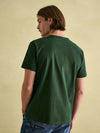 Denton Dark Green Plain Jersey Crew Neck T-Shirt