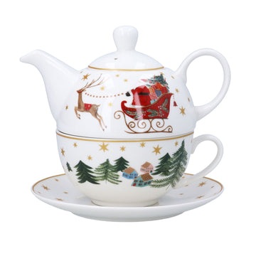 Bone China Tea-For-One Set – Nostalgia Sleigh