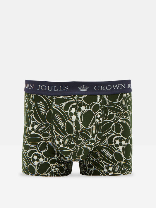 Crown Joules Red/Green Pack of Two Cotton Briefs