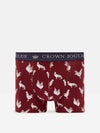 Crown Joules Navy/Red Pack of Two Cotton Briefs