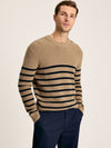 Breton Navy Stripe Crew Neck Knitted Jumper