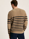 Breton Navy Stripe Crew Neck Knitted Jumper