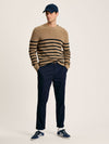 Breton Navy Stripe Crew Neck Knitted Jumper