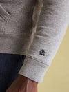 Jenkins Grey Marl Quarter Zip Graphic Sweatshirt