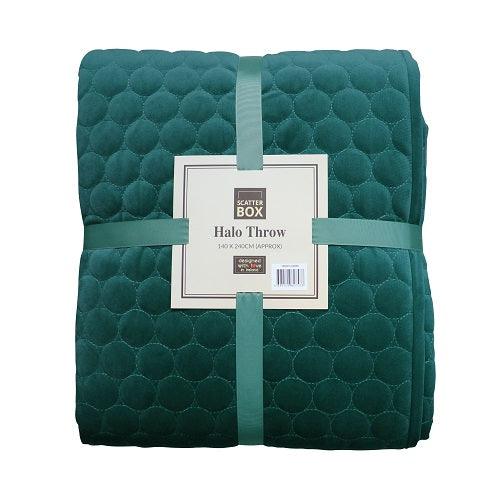 Halo Bedspread Teal - RUTHERFORD & Co