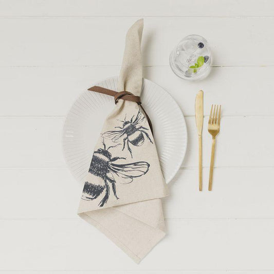BEE LINEN NAPKINS (SET OF 4) - RUTHERFORD & Co