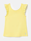 Butterfly Yellow Frill Sleeve Jersey Vest