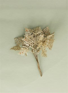 Gold Sparkling Leaf Pick