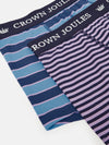 Crown Joules Blue Purple Cotton Boxer Briefs (2 Pack)