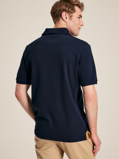 Embellished Navy Classic Fit Polo Shirt