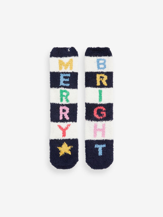 Multi Festive Fluffy Socks