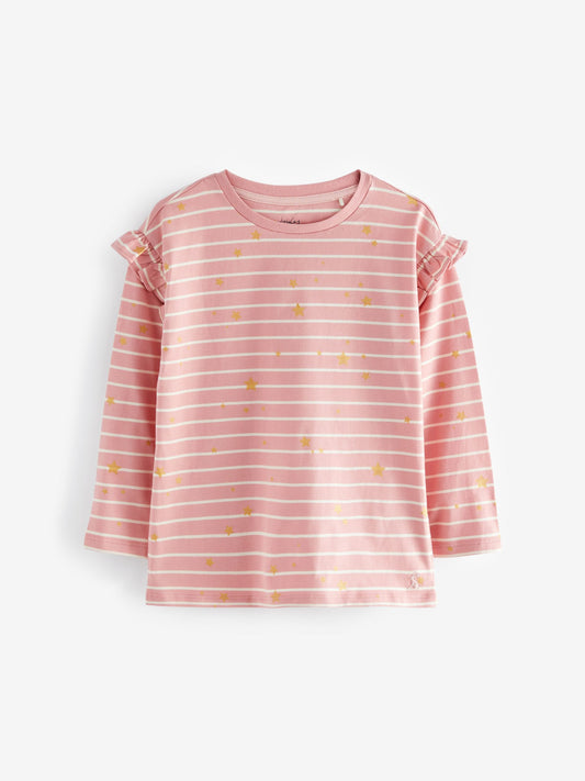 Angelica Pink/Cream Printed Long Sleeve Top