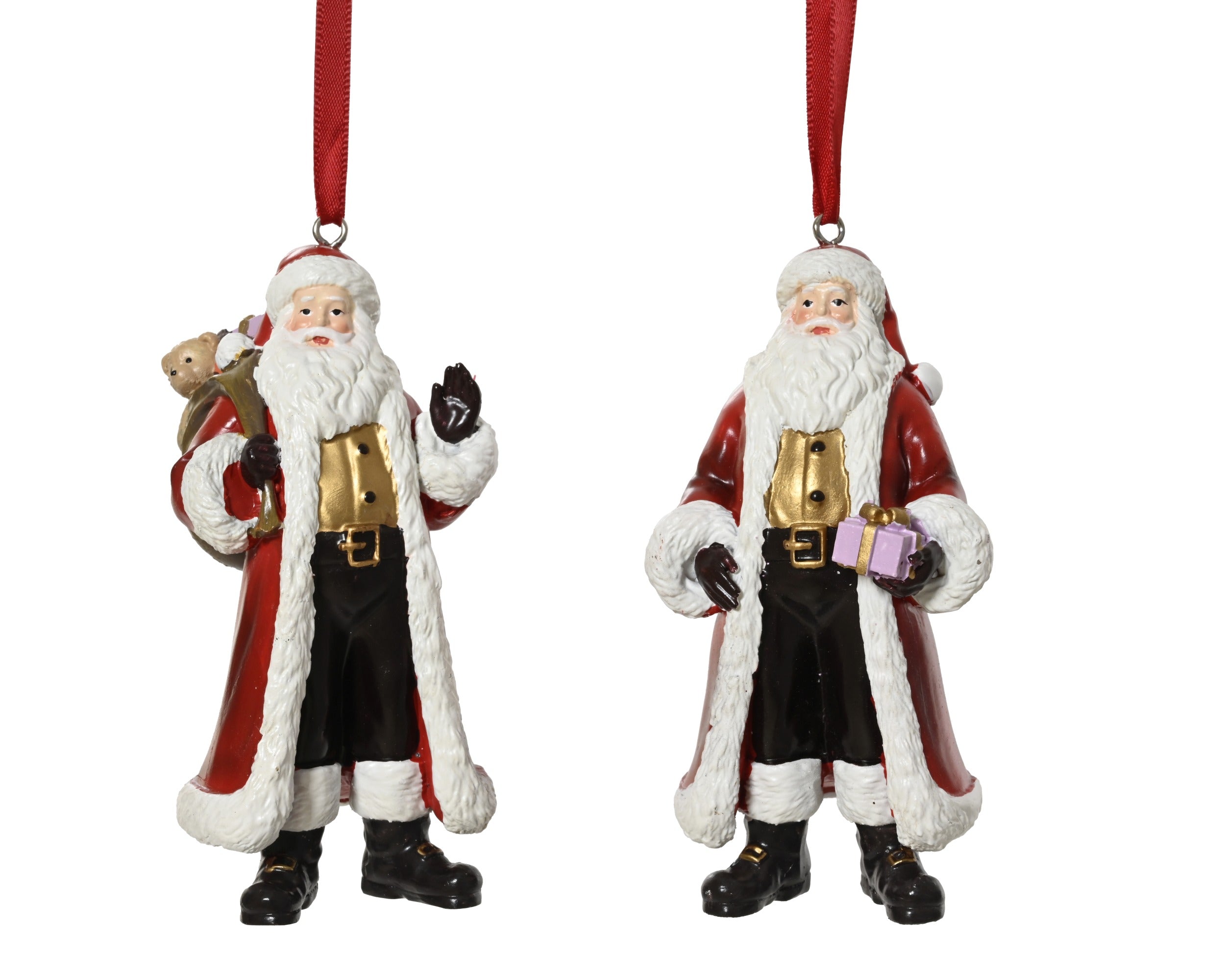 Decoris Hanging Santa Figure - Assorted