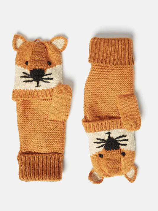 Carey Orange Fox Character Gloves