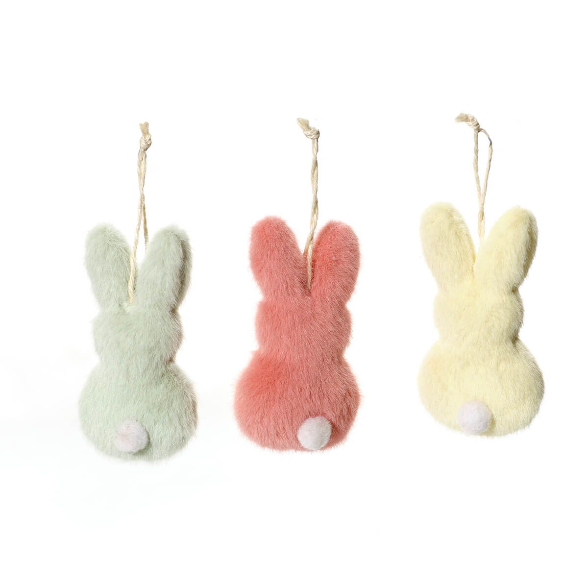 Bunny Hops Plush Furry Bunny Hanger