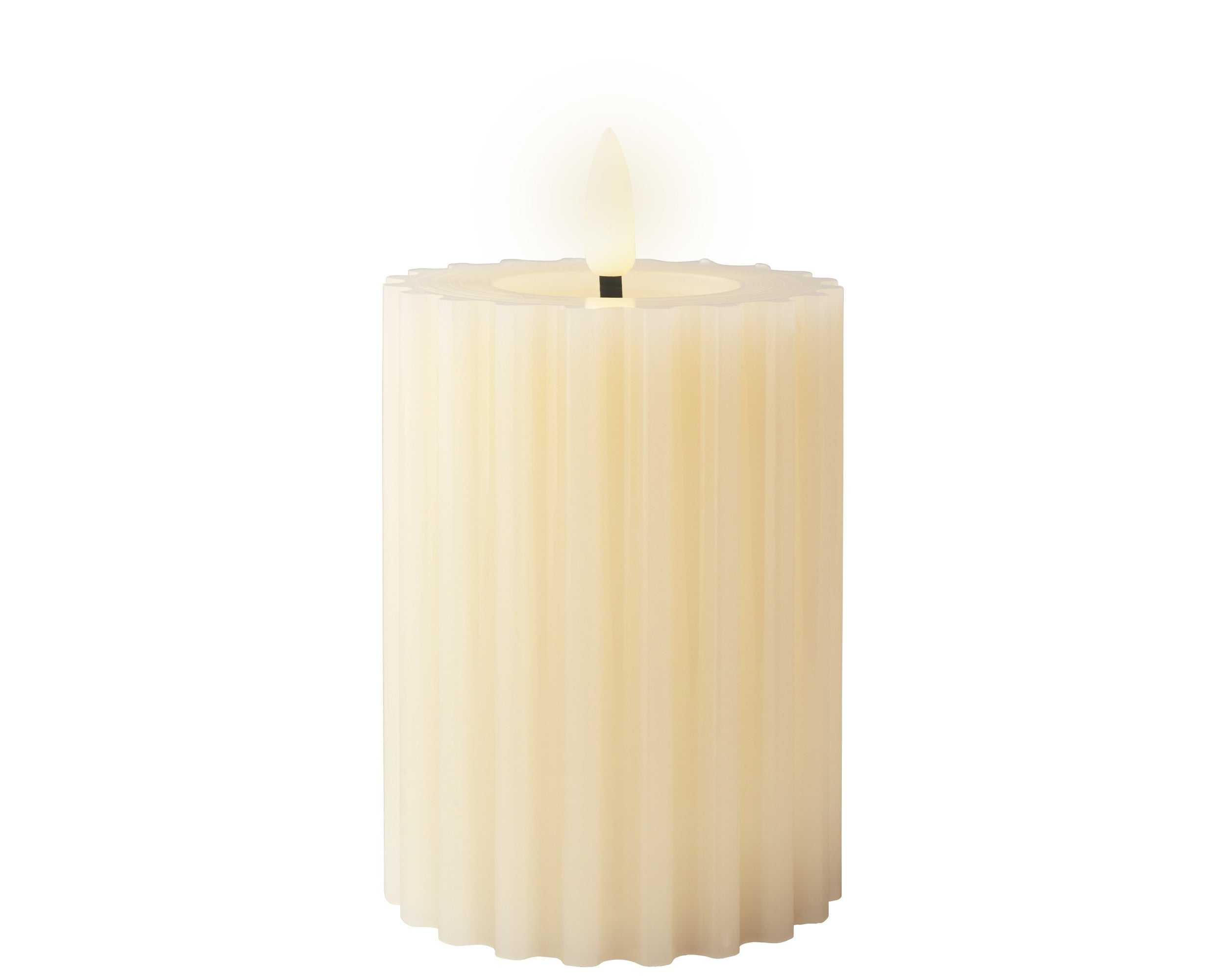 Lumineo LED Wick Candle - Beige (12.5 cm)