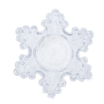 Clear Snowflake Glass Nite Lite (11cm)