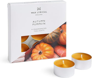 Wax Lyrical 9 Autumn Pumpkin Tealights