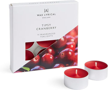 Wax Lyrical 9 Tipsy Cranberry Tealights