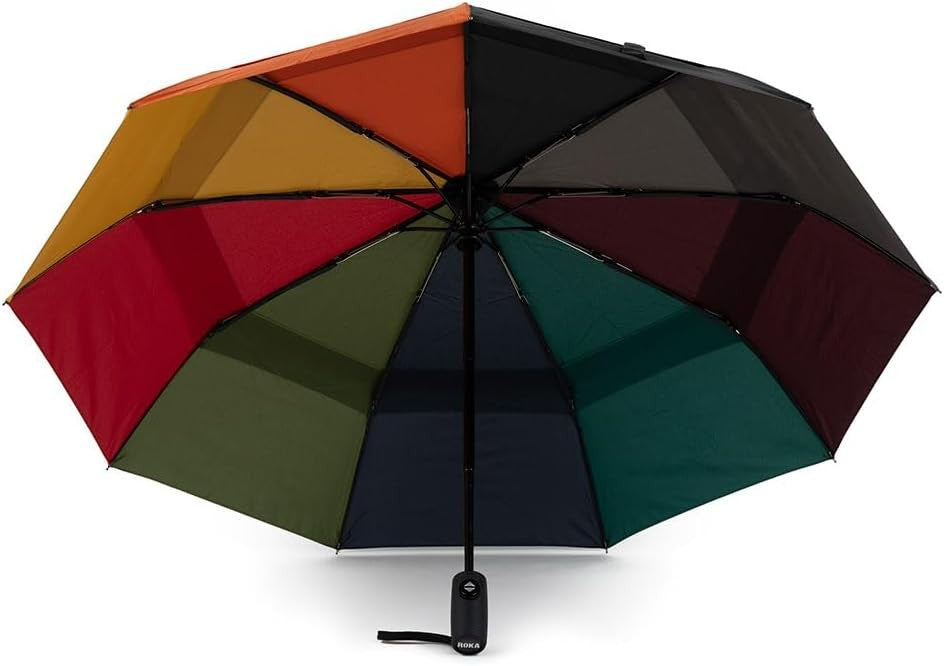 Waterloo Umbrella Medium Recycled Nylon - Rainbow