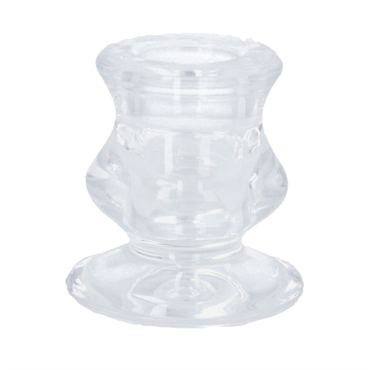 Glass Candlestick - Clear