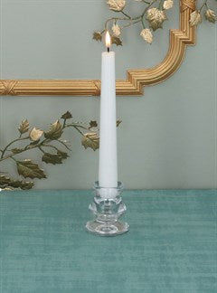 Clear Glass Short Candlestick/6cm