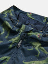 Rainwell Navy Print Waterproof Packable Raincoat