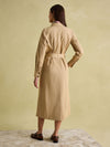 Meredith Tan Brown Midi Shirt Dress