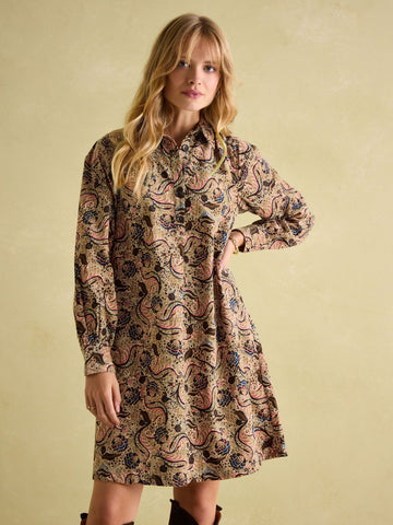 Maple Multi Corduroy Shirt Dress