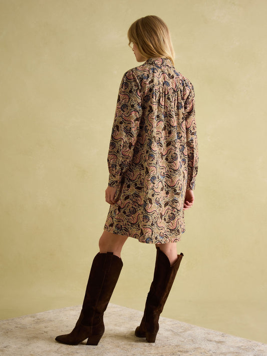 Maple Multi Corduroy Shirt Dress