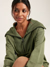 Tia Green Pullover Sweatshirt