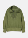 Tia Green Pullover Sweatshirt