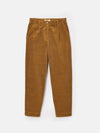 Calla Tan Brown Corduroy Tapered Trousers