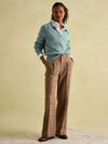 Foxley Check Wide Leg Tweed Trousers