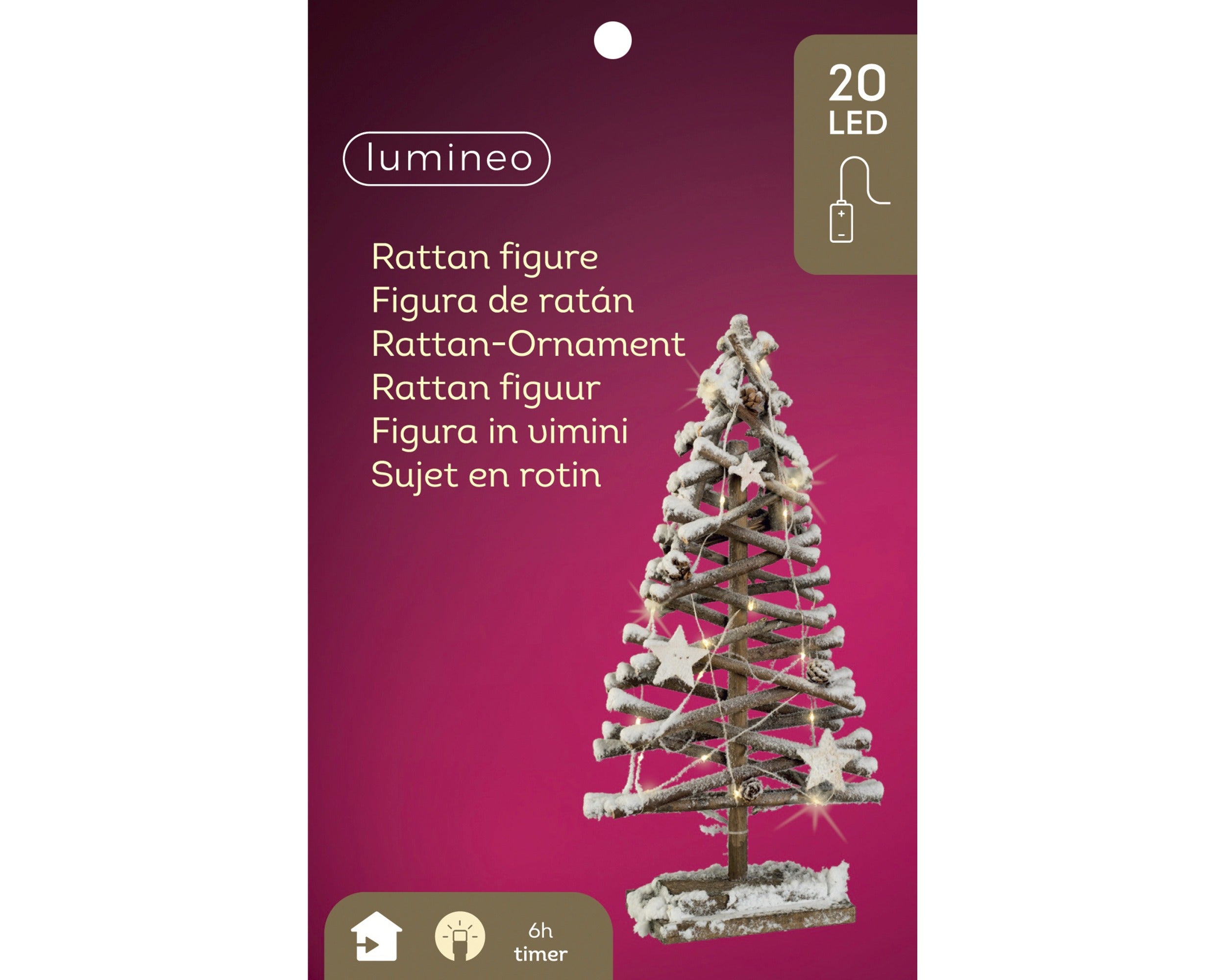 Lumineo LED Tree - Beige (50 cm)
