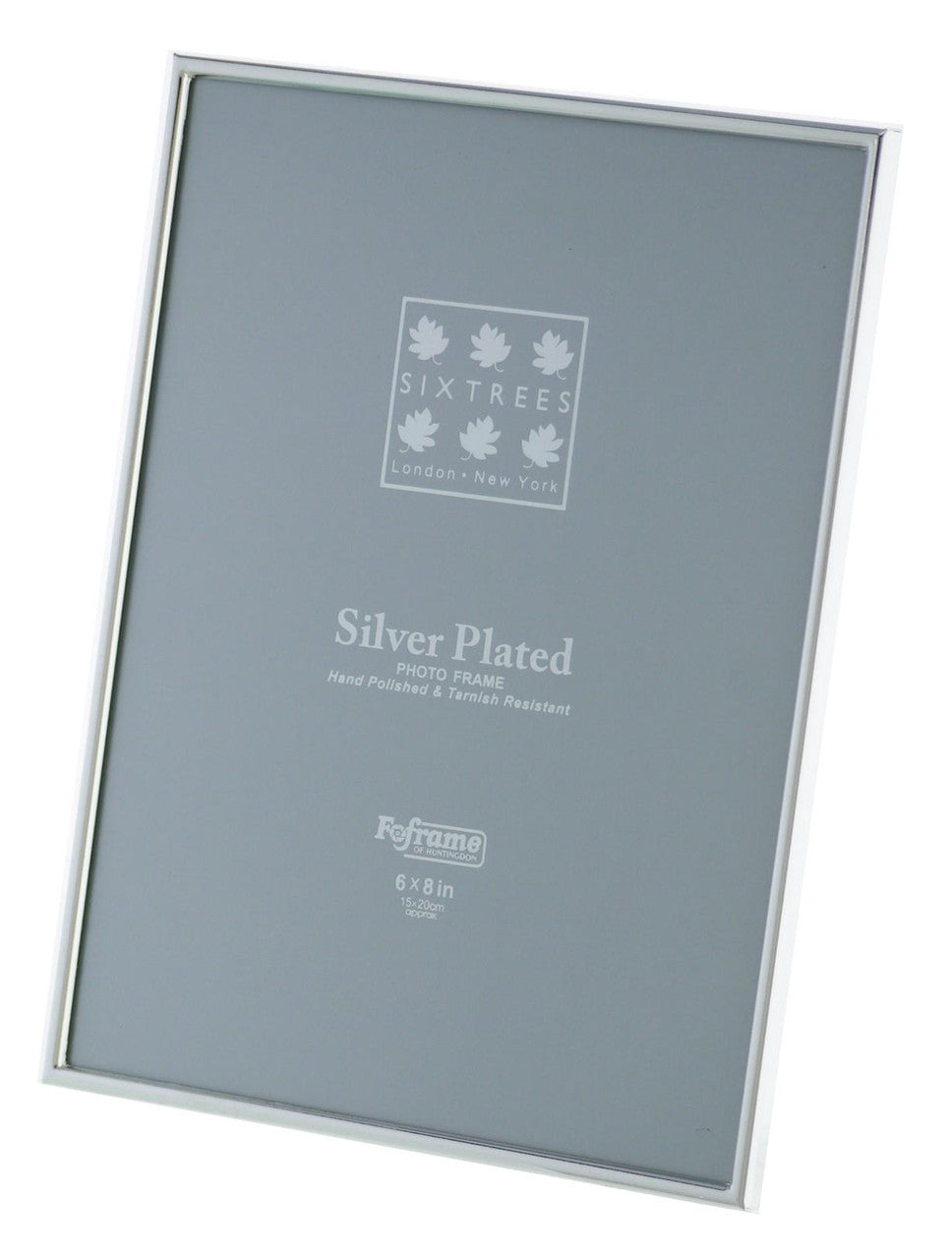 Sixtrees Cambridge 8 x 6-inch Narrow Rim Silver