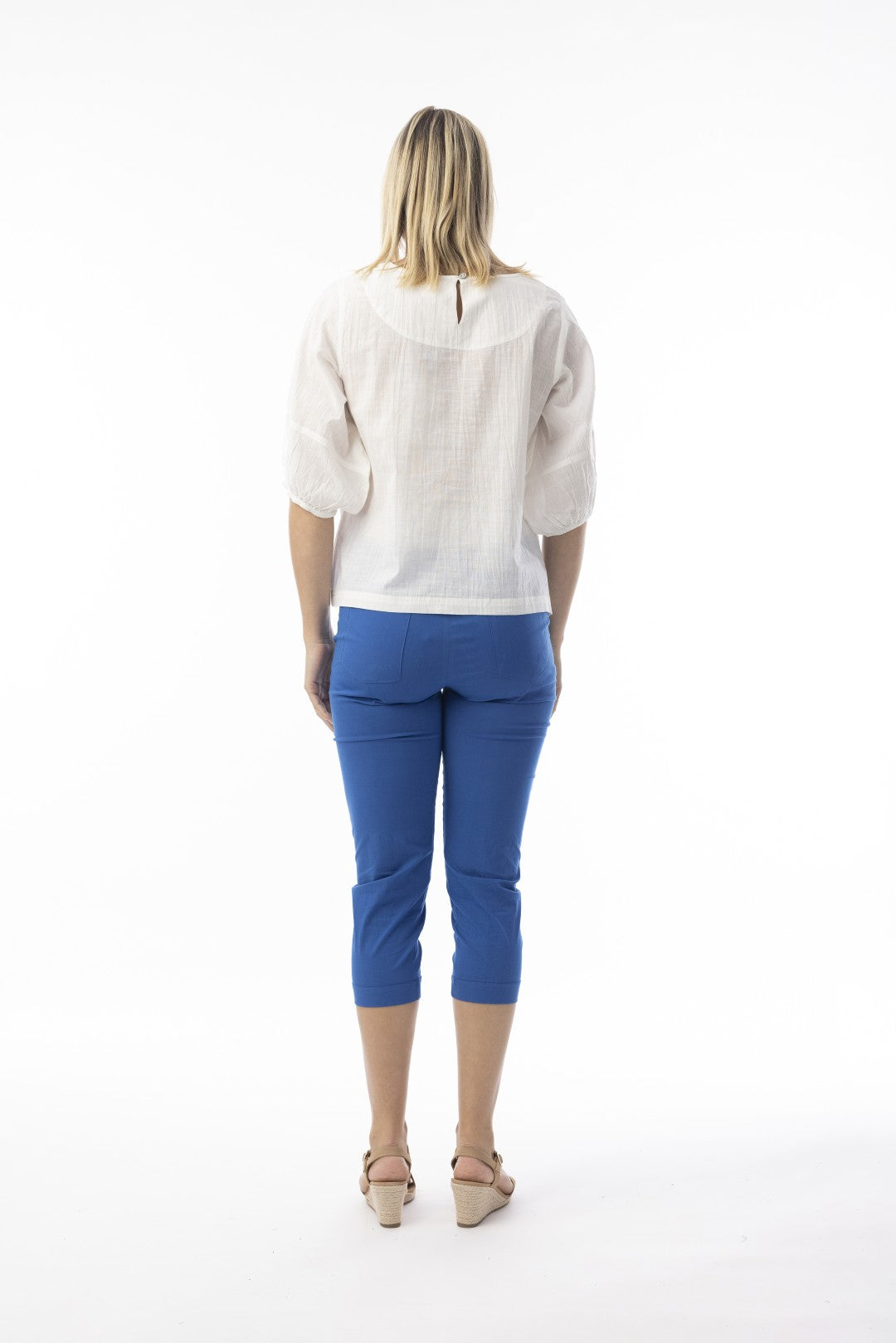 Bangalene Capri Pant Blue