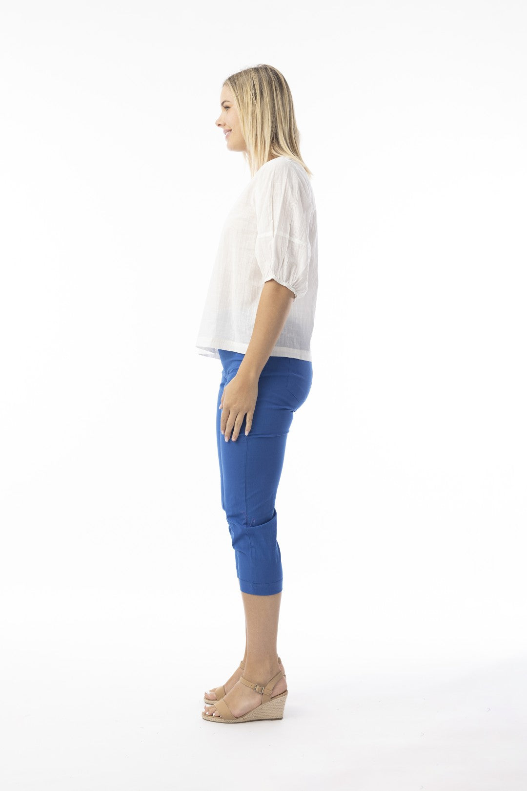 Bangalene Capri Pant Blue