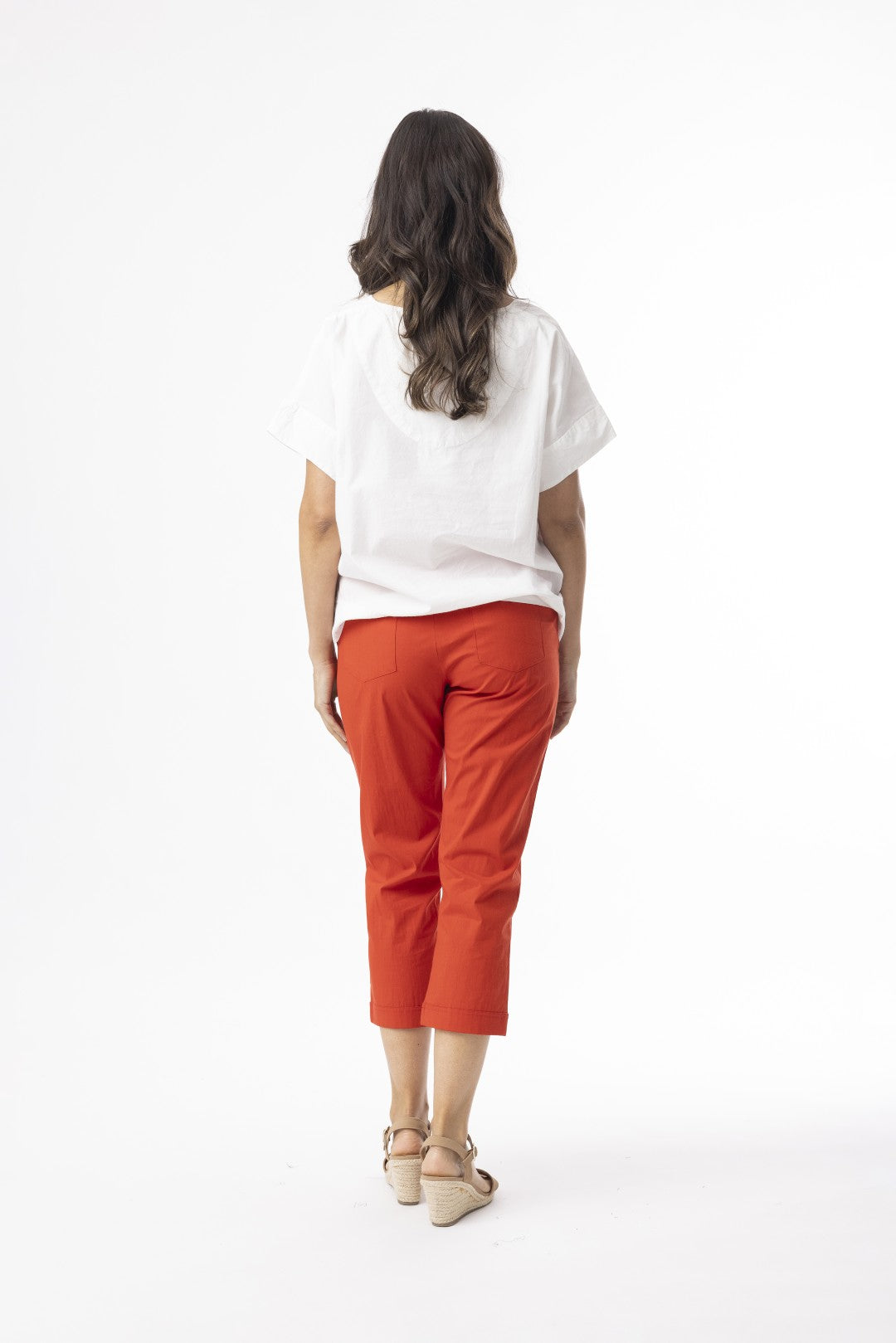 Bangalene Capri Pant Red