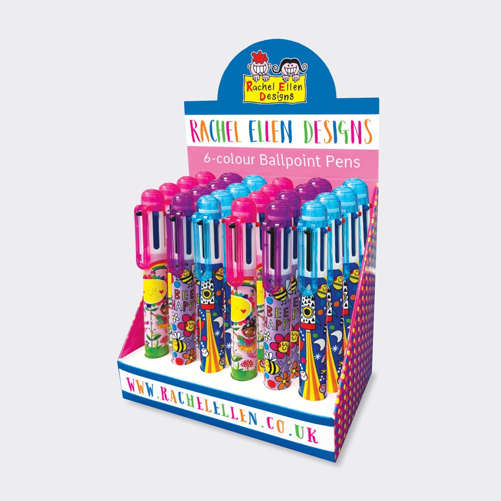 6 Colour Pen/Fairies Bee Happy Rockets - RUTHERFORD & Co