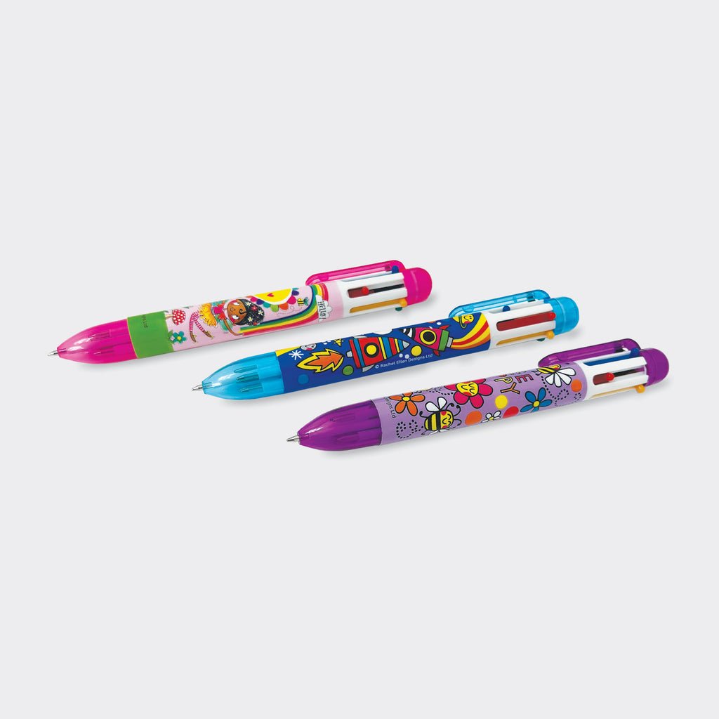 6 Colour Pen/Fairies Bee Happy Rockets - RUTHERFORD & Co