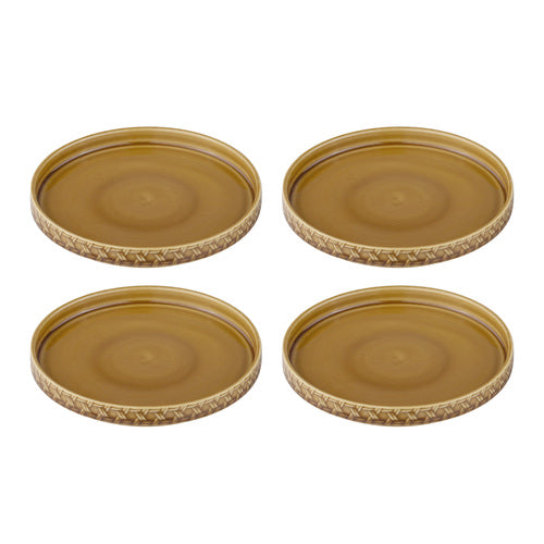 Heath Tapas Plate - Set of 4 - Caramel