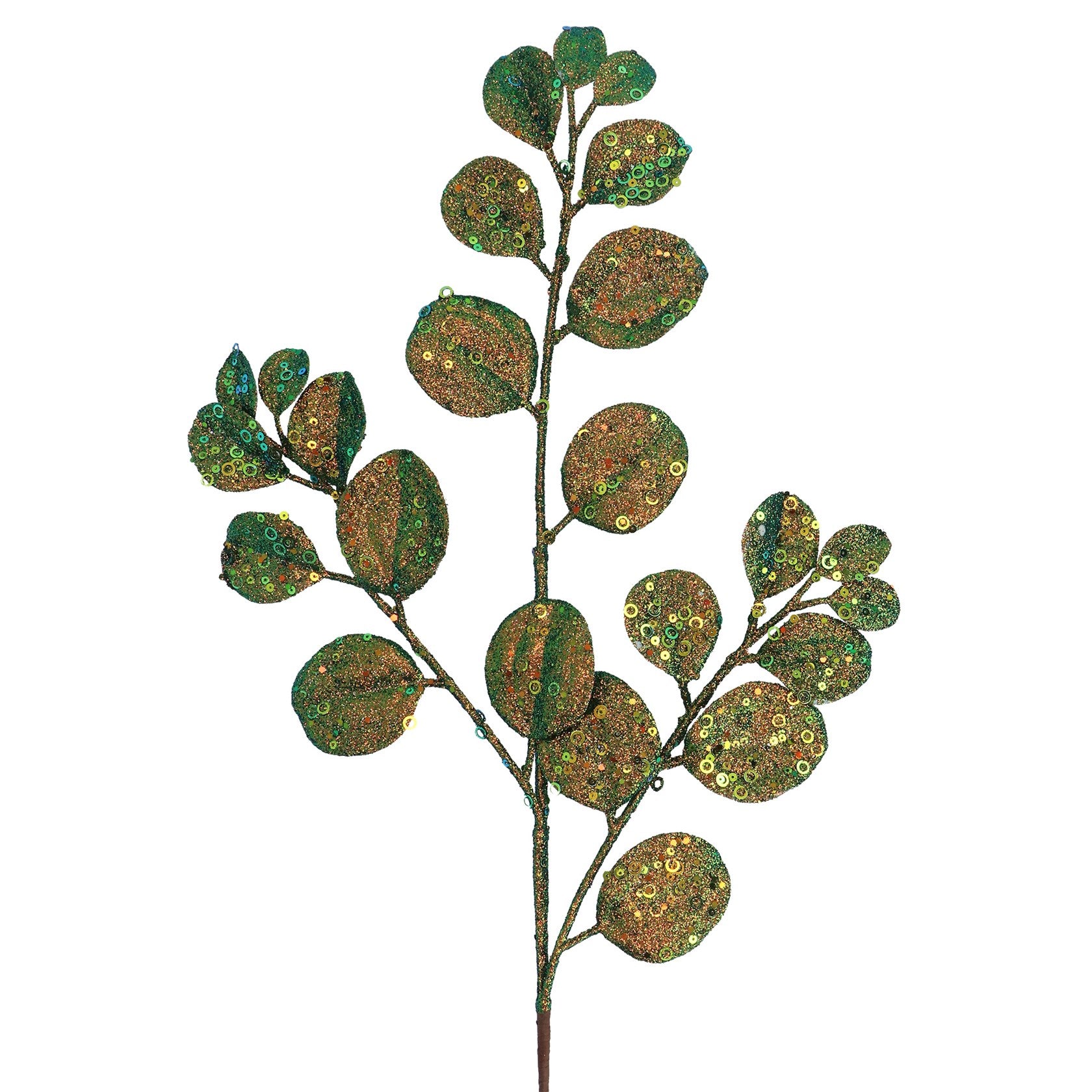 Birch Leaf Spray/Green Iridescent