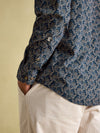 Invitation Navy Paisley Cotton Shirt